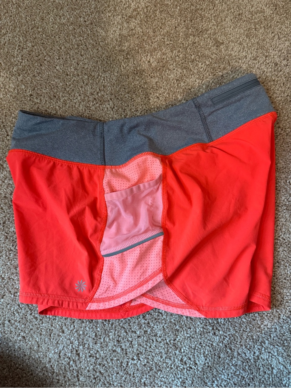 Athleta Mesh Racer Run Shorts Women’s Medium Athletic Gym Outdoor Hiking - Picture 7 of 10